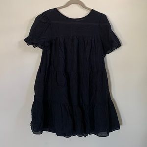 Navy Baby Doll Dress
